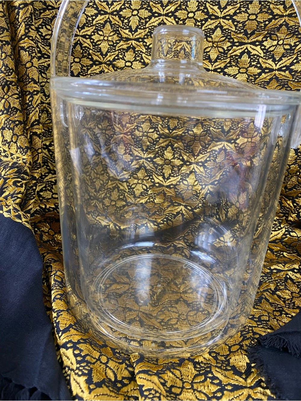 Acrylic Clear Ice Bucket with lid Vintage 1986 double walled Barware party